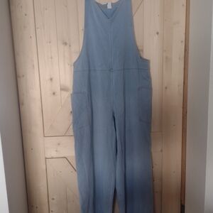 HALARA Light Blue Women's Denim Overalls